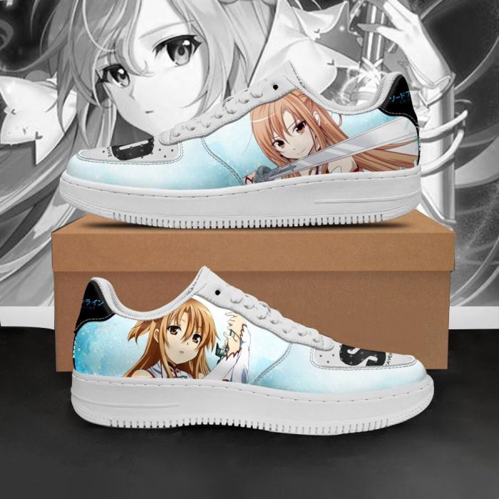 SAO Asuna Yuuki Shoes Sword Art Online Anime Air Force 1 Sneakers – Let ...