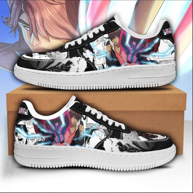 Sado Chad Sneakers Bleach Anime Shoes Fan Gift Idea Air Force 1 Sneakers