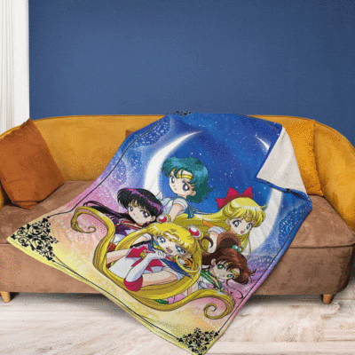 Sailor Moon Manga Gift Fan Sailor Moon Manga Premium Comfy Sofa Throw Blanket Gift 2