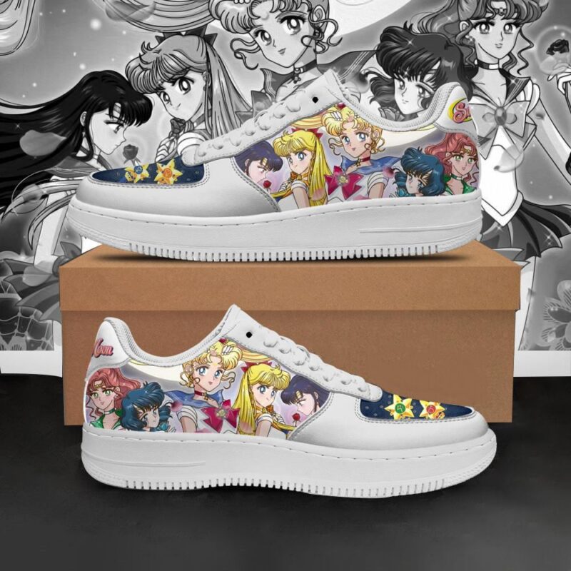 Sailor Moon Team Shoes Custom Anime Air Force 1 Sneakers