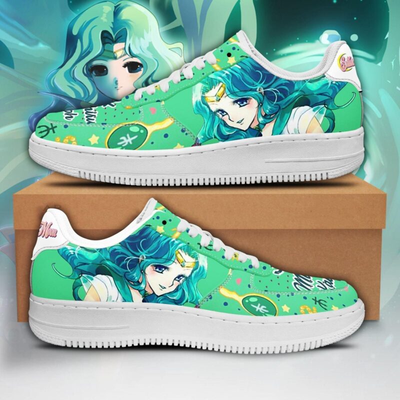 Sailor Neptune Sneakers Sailor Moon Anime Shoes Fan Gift Air Force 1 Sneakers