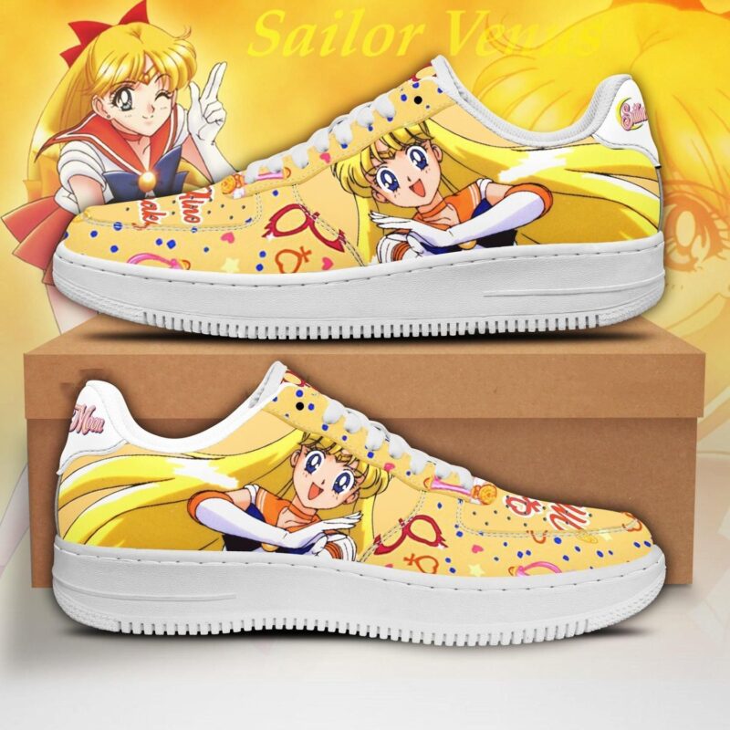 Sailor Venus Sneakers Sailor Moon Anime Shoes Fan Gift Air Force 1 Sneakers