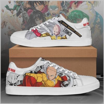Saitama One Punch Man Low Top Leather Stan Smith Shoes SST1400