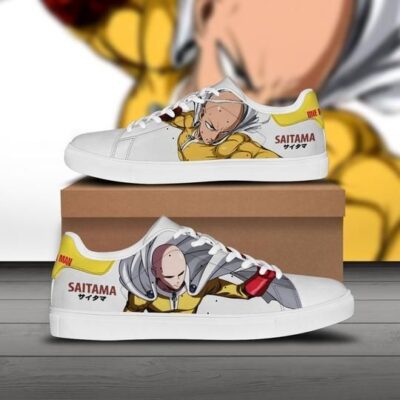 Saitama One Punch Man Low Top Leather Stan Smith Shoes SST1399