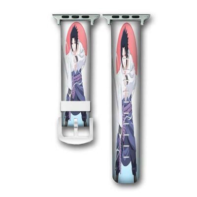 Sasuke Uchiha Naruto Custom Apple Watch Band Genuine Wrist Band Replacement