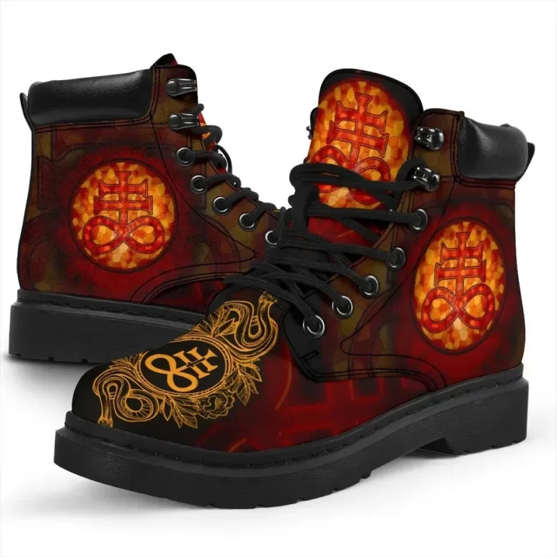 Satanic Brimstone Boots Shoes Gift Idea