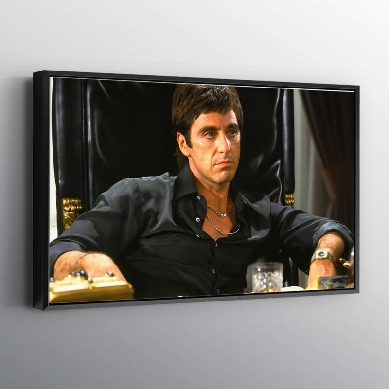 Scarface Al pacino 2 say hello to my little friend Print Wall Art Canvas