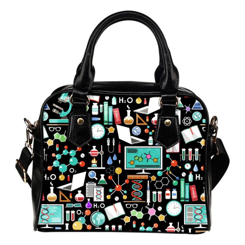 Science Pattern Lady Leather Shoulder Hand Bag SB0073