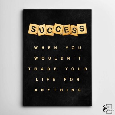 Scrabble Canvas Art Success Definition Pieces Quote Inspirational Framed Canvas Wall Art Poster Print 2