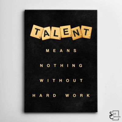 Scrabble Canvas Art Talent Definition Pieces Quote Inspirational Framed Canvas Wall Art Poster Print 2