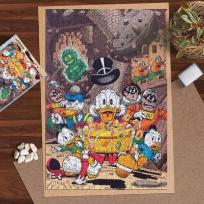 Scrooge McDuck Late Night Vandals Disney Cartoon Gifts Lover Jigsaw Puzzle Game