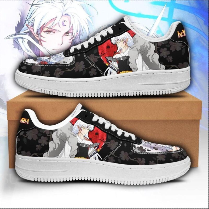 Sesshomaru Sneakers Inuyasha Anime Shoes Fan Gift Idea Air Force 1 Sneakers