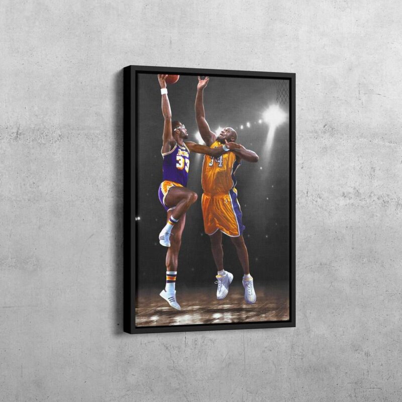 Shaquille O'Neal vs. Kareem Abdul-Jabbar Canvas