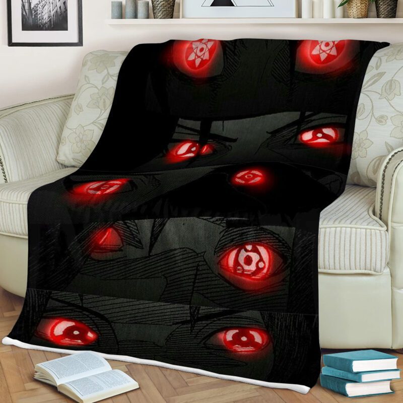 Special Eyes Sharingan Comfy Sofa Throw Blanket Gift