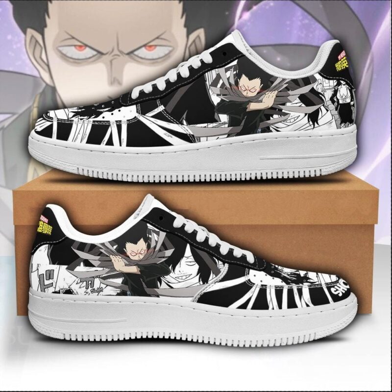 Shouta Aizawa Sneakers Custom My Hero Academia Anime Shoes Fan Gift Air Force 1 Sneakers