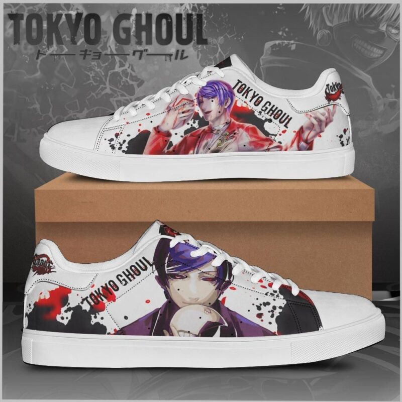 Shuu Tsukiyama Tokyo Ghoul Low Top Leather Skate Shoes