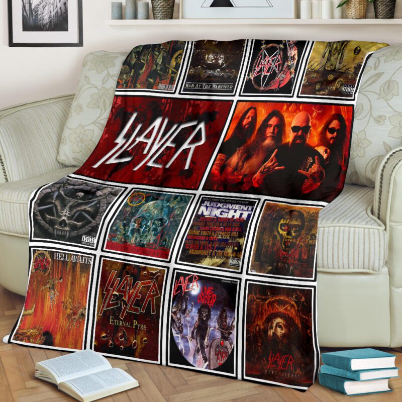 Slayer Band Rock Thank You For The Memories 578 Gift Lover Premium Comfy Sofa Throw Blanket Gift