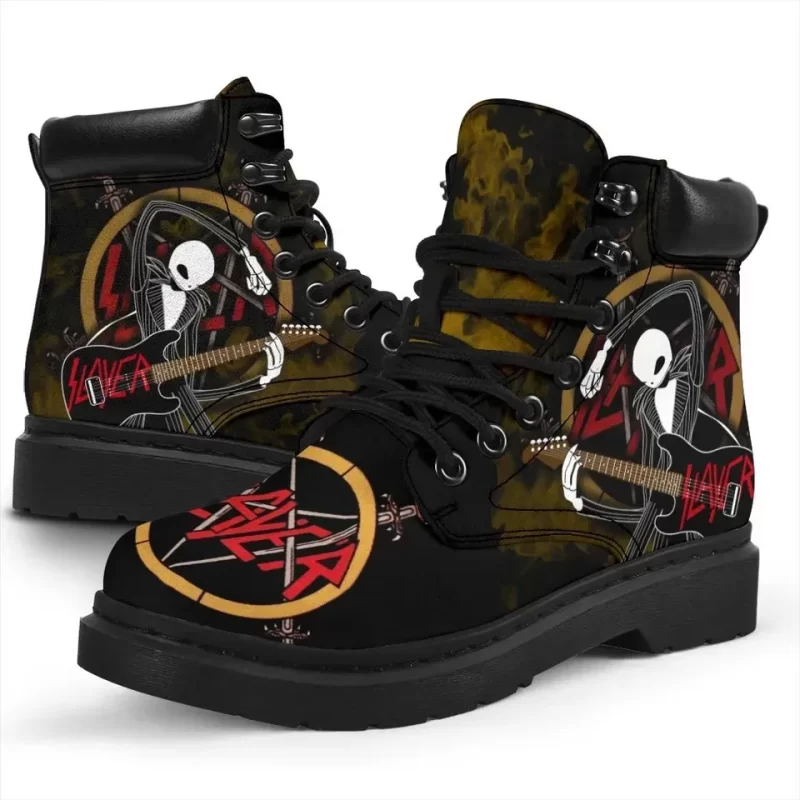 Slayer Boots Mixed Jack Skellington Rock Band Fan Gift