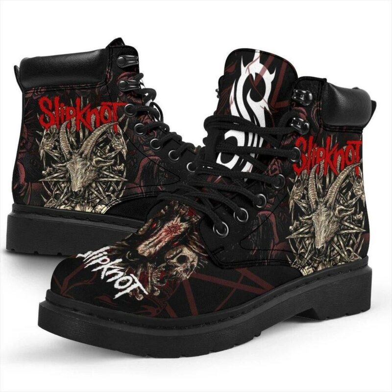 Slipknot Rock Band A86 Boots For Lover Working Boots Leather Boots Timber Motorcycle Boots