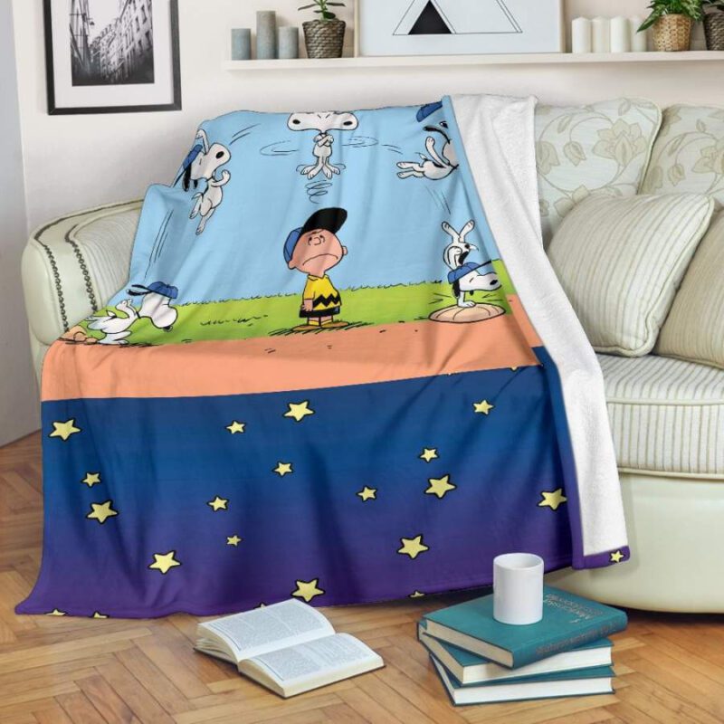 Snoopy Blanket Peanuts Blanket Charlie Brown Comfy Sofa Throw Blanket