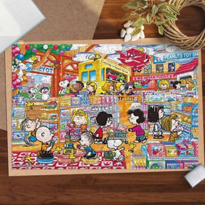 Snoopy Charlie Brown Peanuts ToyShop The Peanuts Cartoon 8 Gifts Lover Jigsaw Puzzle Game