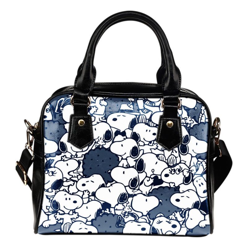 Snoopy Pattern Lady Leather Shoulder Hand Bag 1 SB0132