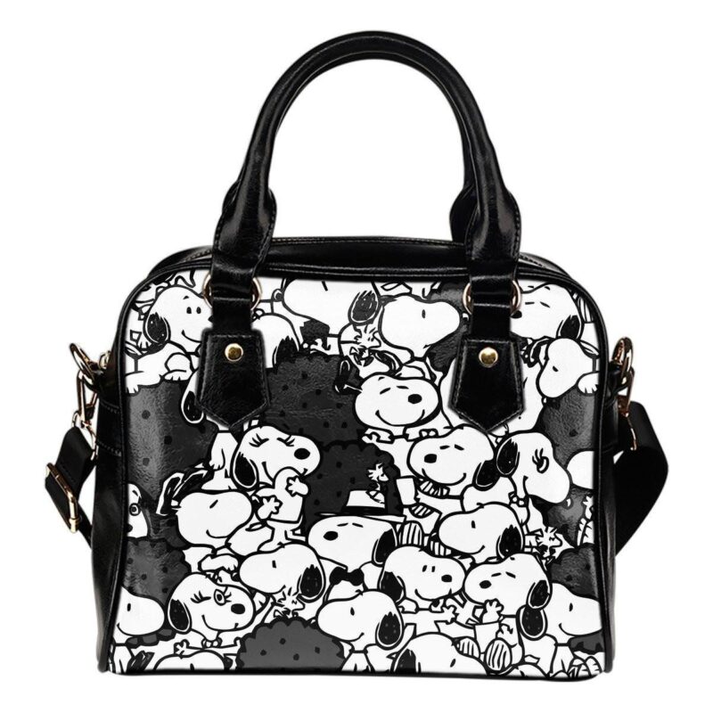 Snoopy Pattern Lady Leather Shoulder Hand Bag SB0130