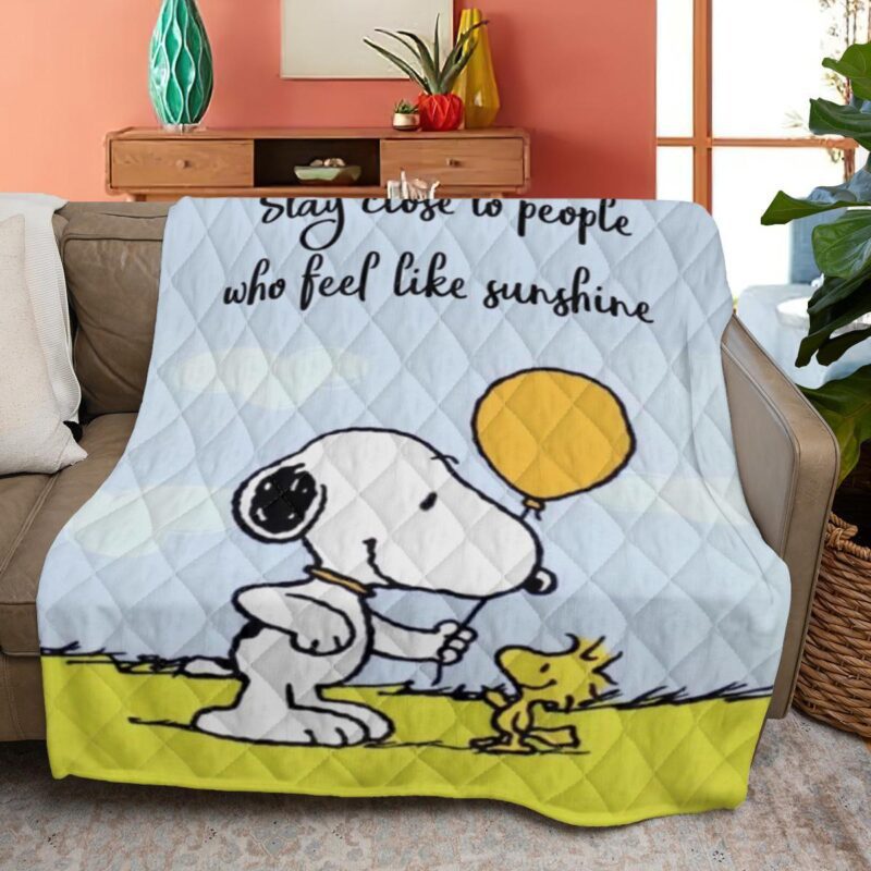 Snoopy Peanuts Blanket Gift For Fan