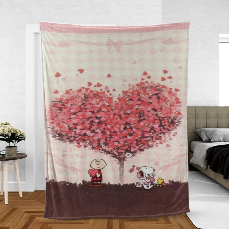 Snoopy Peanuts & Friends Gift For Fan Comfy Sofa Throw Blanket Gift