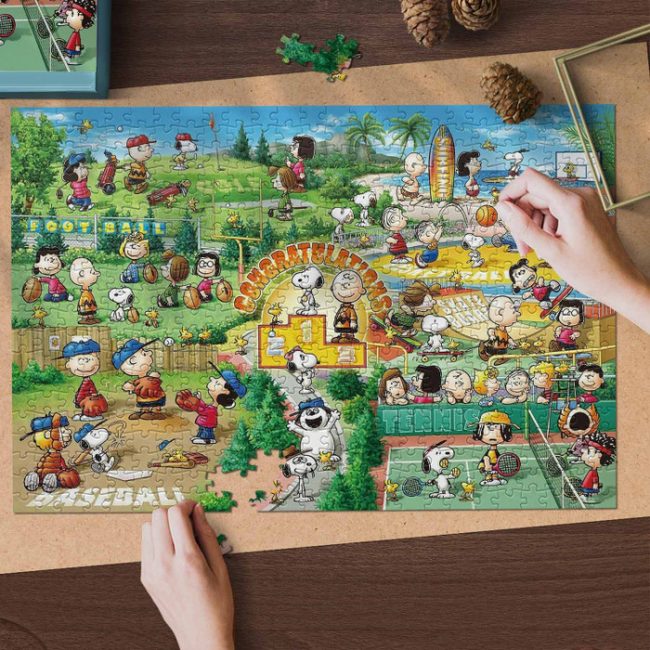 Snoopy Sports Festival The Peanuts Cartoon 13 Gifts Lover Jigsaw Puzzle ...