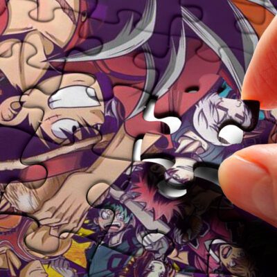 Songoku x Monkey D. Luffy Gifts Lover Jigsaw Puzzle Game Songoku Funny Fan Gift 2