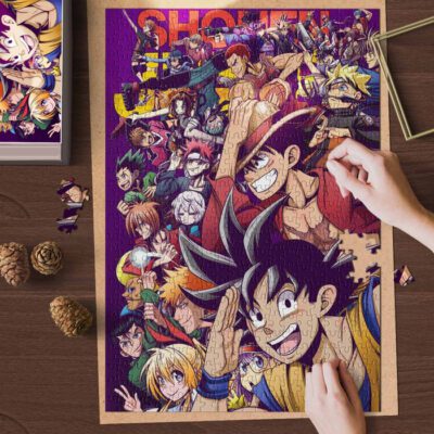 Songoku x Monkey D. Luffy Gifts Lover Jigsaw Puzzle Game