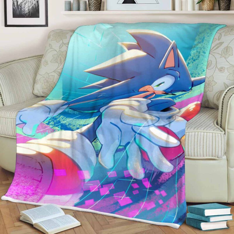 Sonic the Hedgehog Comfy Sofa Throw Blanket Gift Ver222