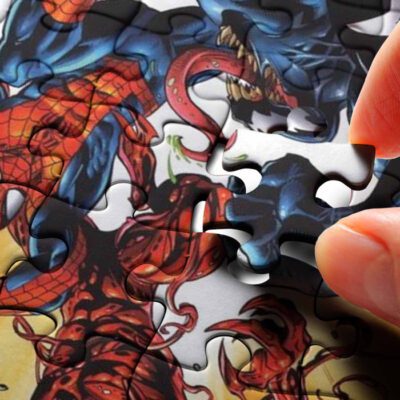 Spider Man And Venom Maxinum War Movie Marvel Comics Ver3 Gifts Lover Jigsaw Puzzle GameMarvel Spider Man Venom Fan Gift 4
