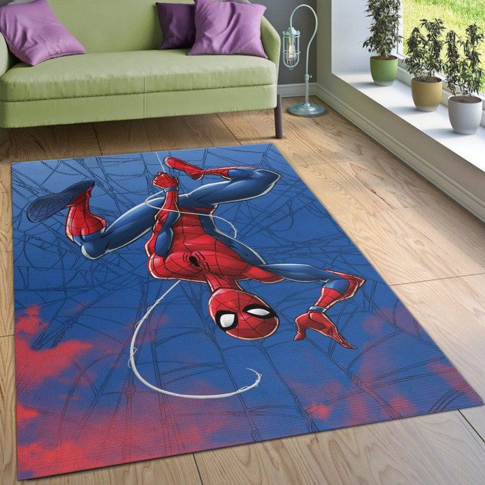 Spider Man Area Rug Bedroom Rug 10, Gift For Fan Rug Floor Decor ...