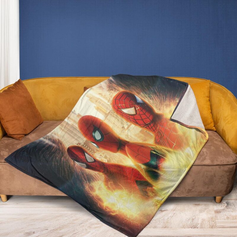 Spider Man No Way Home 3 Gift For Fan Comfy Sofa Throw Blanket Gift