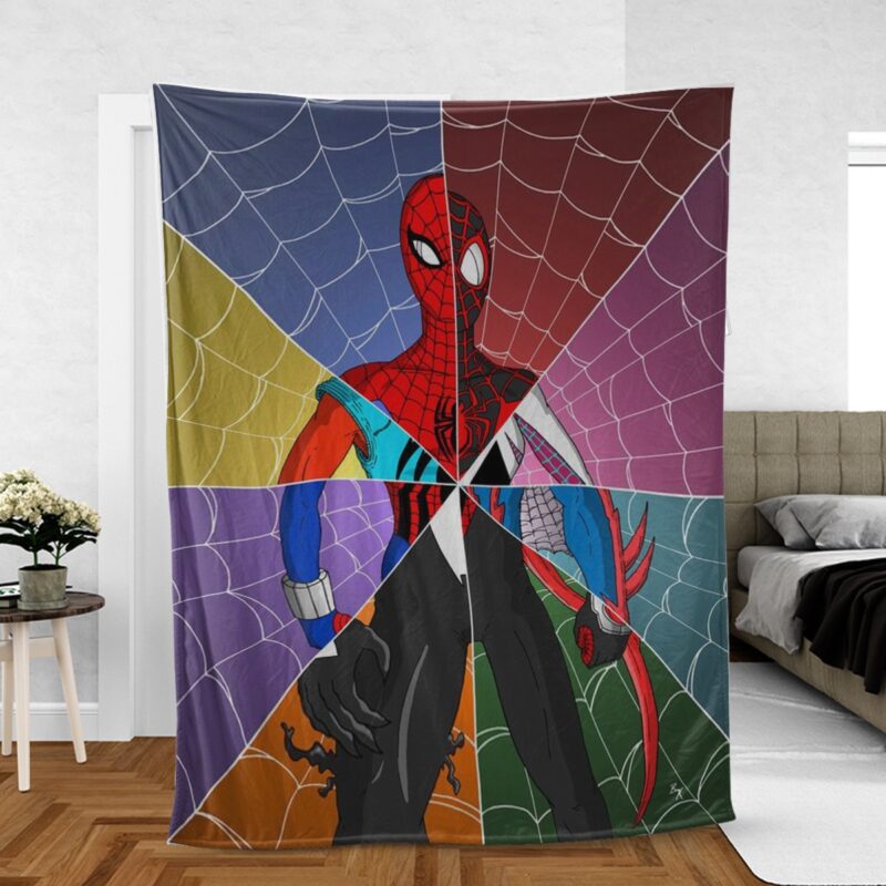 Spider Man Into the Spider Verse Gift For Fan Comfy Sofa Throw Blanket Gift