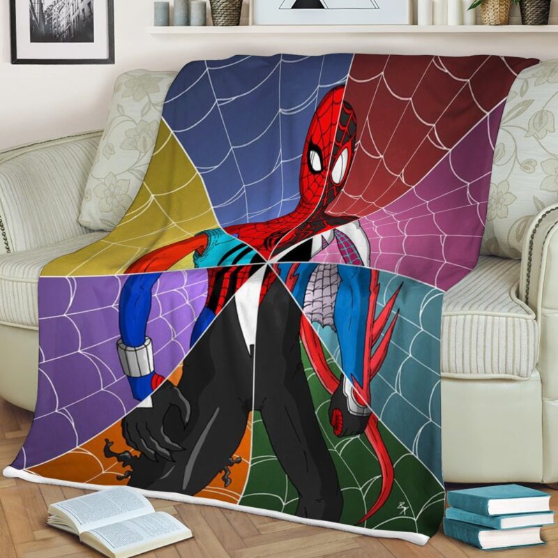 Spider Man Into the Spider Verse 3 Fan Gift Spider Man Into the Spider Verse Gift For Fan Comfy Sofa Throw Blanket Gift 2