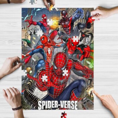 Spider Man Into the Spider Verse Jigsaw Puzzle Game, Spider Man Into the Spider Verse Gift, Spider Man Gift Puzzle Game 1 Spider Man Into the Spider Verse Gift
