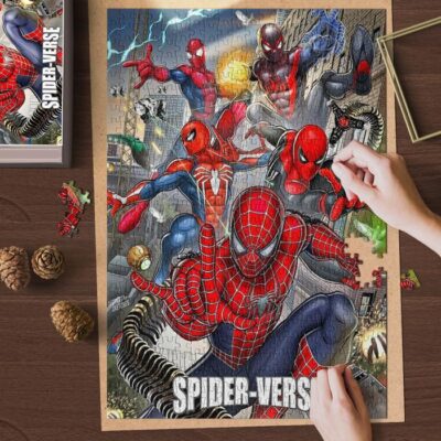 Spider Man Into the Spider Verse Jigsaw Puzzle Game, Spider Man Into the Spider Verse Gift, Spider Man Gift Puzzle Game