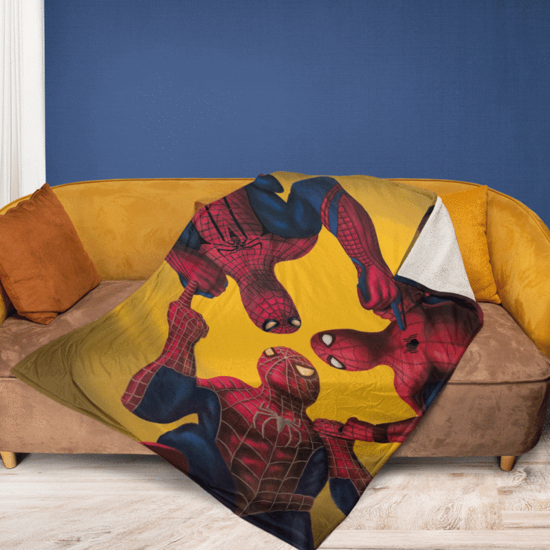 Spider Man Marvel Comics Premium Comfy Sofa Throw Blanket Gift