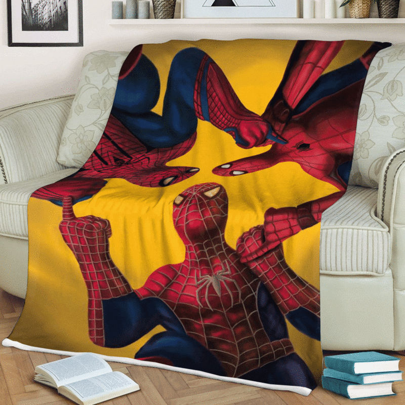 Spider Man Into the Spider Verse Marvel Comics Gift Fan Spider Man Marvel Comics Premium Comfy Sofa Throw Blanket Gift 2