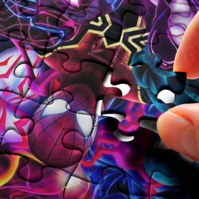 Spider Man Into the Spider Verse Movie Marvel Comics Neon Ver12 Gifts Lover Jigsaw Puzzle GameMarvel Spider Man Fan Gift Marvel Spider Man Lover Gift 3
