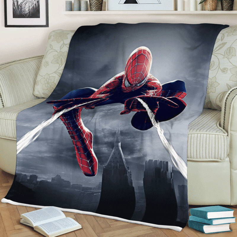 Spider Man Marvel Comics Premium Comfy Sofa Throw Blanket Gift