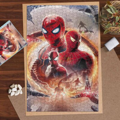 Spider Man No Way Home Movie Marvel Comics Ver2 Gifts Lover Jigsaw Puzzle Game