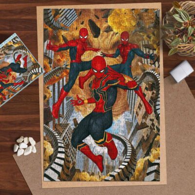 Spider Man No Way Home Movie Marvel Comics Ver5 Gifts Lover Jigsaw Puzzle Game