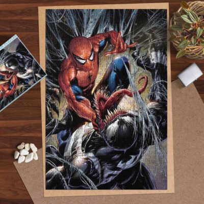 Spider Man Venom Movie Marvel Comics Ver21 Gifts Lover Jigsaw Puzzle Game