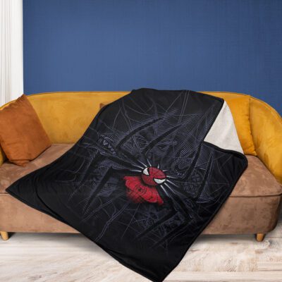Spiderman Fan Gift Spider man Logo Comfy Sofa Throw Blanket Gift 2