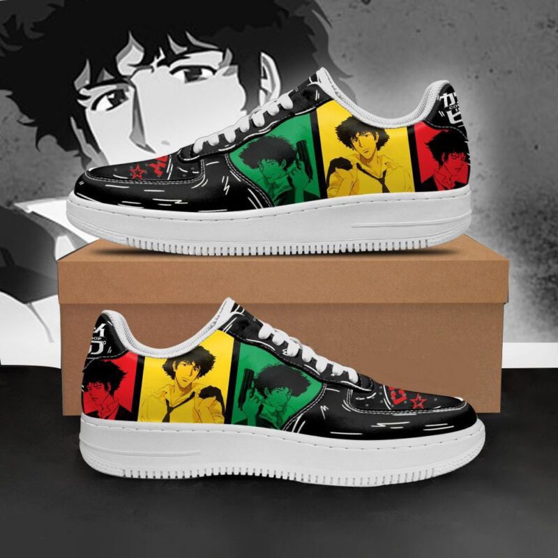 Spike Spiegel Sneakers Cowboy Bebop Anime Custom Shoes Air Force 1 Sneakers