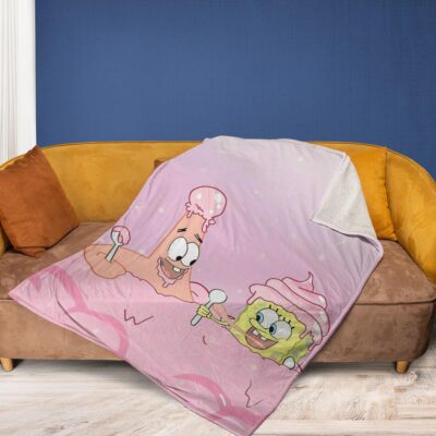SpongeBob, Funny SpongeBob Patrick Star Gift For Fan Comfy Sofa Throw Blanket Gift 2 SpongeBob Funny SpongeBob Patrick Star Gift For Fan Comfy Sofa Throw Blanket Gift 2